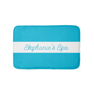 Trend Color - Levendige Cyaan Witte Spa Badmat