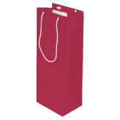 Trend Color - Levendige Magenta Wine Gift Bag Wijn Cadeautas (Voorkant Gekanteld)