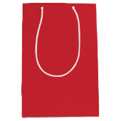 Trend Color - Levendige Rood Medium Gift Bag Cadeauzakje (Voorkant)