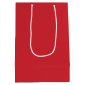 Trend Color - Levendige Rood Medium Gift Bag Cadeauzakje (Achterkant)