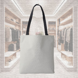 Trend Color - Licht zilvergrijs Canvas tas