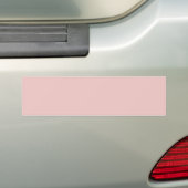 Trend Color Lichtroze Bumpersticker (Op auto)