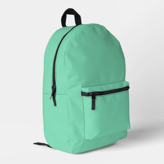 Trend Color - Minty Green geprinte rugzak (Achterkant Hoek Links)