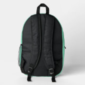 Trend Color - Minty Green geprinte rugzak (Achterkant)