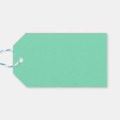 Trend Color Minty Green Minimalist Cadeaulabel (Achterkant Horizontaal)