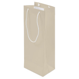 Trend Color - Natuurlijke Beige Wijn Gift Bag Cadeautas