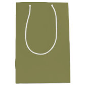 Trend Color - Olijfgroen Medium Gift Bag Medium Cadeauzakje (Voorkant)
