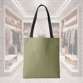 Trend Color - Olijfgroene Canvas tas