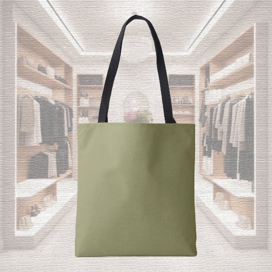Trend Color - Olijfgroene Canvas tas