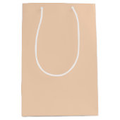 Trend Color - Perzik Blush Medium Gift Bag Cadeauzakje (Voorkant)