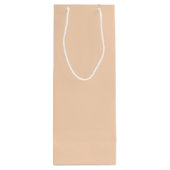 Trend Color - Perzik Blush Wijn Gift Bag Cadeautas (Achterkant)