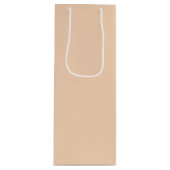 Trend Color - Perzik Blush Wijn Gift Bag Wijn Cadeautas (Voorkant)