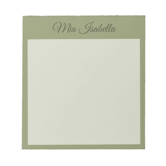 Trend Color Reed Green Classic Notitieblok (Voorkant)