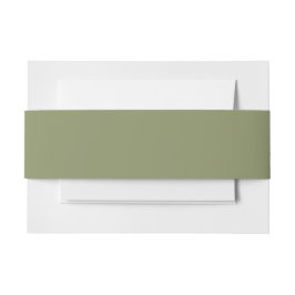Trend Color Reed Green Invitation Belly Band Uitnodigingen Wikkel
