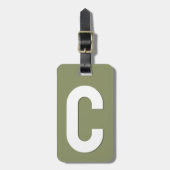 Trend Color Reed Green Minimal Bagagelabel (Voorkant verticaal)