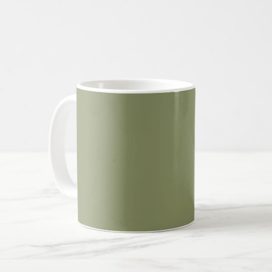 Trend Color - Reed Green Minimalistische Mok (Voorkant links)