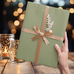 Trend Color - Reed Green Wrapping Paper Roll Cadeaupapier