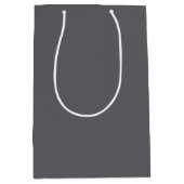 Trend Color - Slate Grey Medium Gift Bag Cadeauzakje (Voorkant)