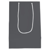 Trend Color - Slate Grey Medium Gift Bag Cadeauzakje (Achterkant)