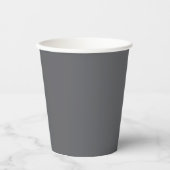 Trend Color - Slate Grey Paper Cups Papieren Bekers (Voorkant)