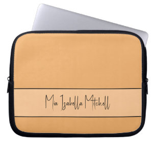 Trend Color Soft Oranje laptophoes Laptop Sleeve