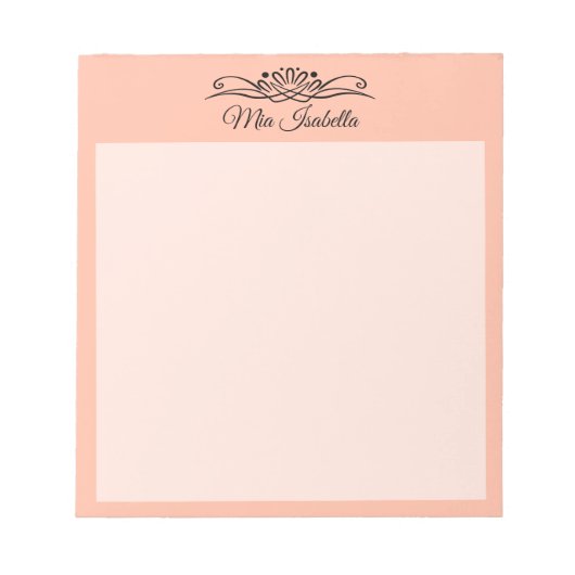 Trend Color Soft Peach Classic Notitieblok (Voorkant)