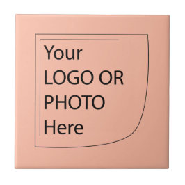 Trend Color Soft Peach - Logo keramische Tegel Tegeltje