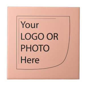 Trend Color Soft Peach - Logo keramische Tegel Tegeltje