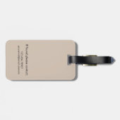 Trend Color Soft Taupe Bagagelabel (Achterkant horizontaal)
