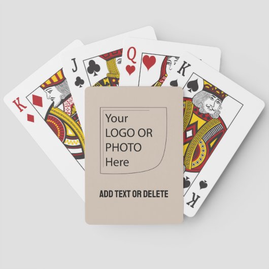 Trend Color Soft Taupe Logo Speelkaarten (Achterkant)
