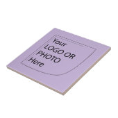 Trend Color Soft Violet - Logo keramische Tegel Tegeltje (Zijkant)