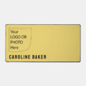 Trend Color Soft Yellow Logo Desk Mat (Voorkant)