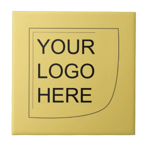 Trend Color Soft Yellow - Logo keramische Tegel Tegeltje
