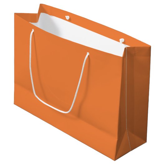 Trend Color - Verse Tangerine Grote Gift Bag Groot Cadeauzakje (Voorkant Gekanteld)