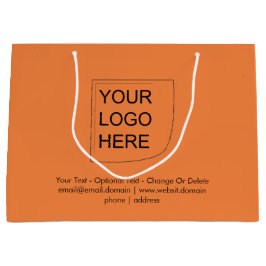 Trend Color - Verse Tangerine grote Logo geschenkz Groot Cadeauzakje
