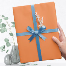 Trend Color - Verse Tangerine Wrapping Paper Roll