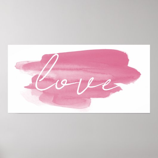 Trend Color Viva Magenta Love Poster (Voorkant)
