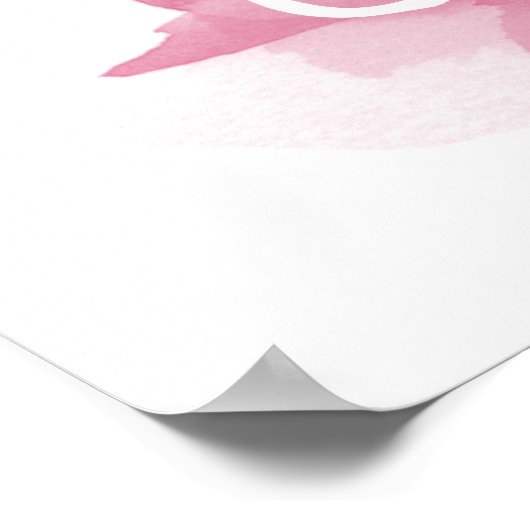 Trend Color Viva Magenta Love Poster (Hoek)