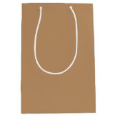 Trend Color - Warme Beige Medium Gift Bag Cadeauzakje (Voorkant)
