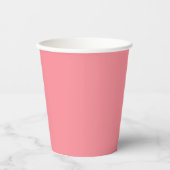 Trend Color - Watermeloen roze papieren bekers (Voorkant)