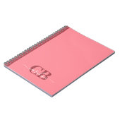Trend Color - Watermeloen Roze Script Notitieboek (Linkerzijde)