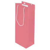 Trend Color - Watermeloen Roze Wijn Gift Bag Wijn Cadeautas (Voorkant Gekanteld)