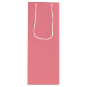 Trend Color - Watermeloen Roze Wijn Gift Bag Wijn Cadeautas (Voorkant)
