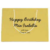 Trend Color - Zacht geel  geschenktas Groot Cadeauzakje (Voorkant)