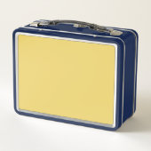 Trend Color Zacht Geel Metalen Lunchbox (Achterkant)