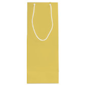 Trend Color - Zachte gele wijn geschenkzak Wijn Cadeautas (Achterkant)