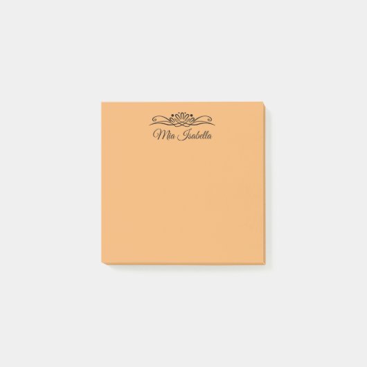 Trend Color - Zachte Oranje naam Post-it® Notes (Voorkant)