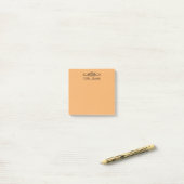 Trend Color - Zachte Oranje naam Post-it® Notes (Op bureau)