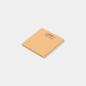 Trend Color - Zachte Oranje naam Post-it® Notes (Schuin)