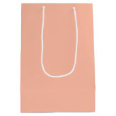 Trend Color - Zachte perzik Custom Medium Gift Bag Cadeauzakje (Achterkant)
